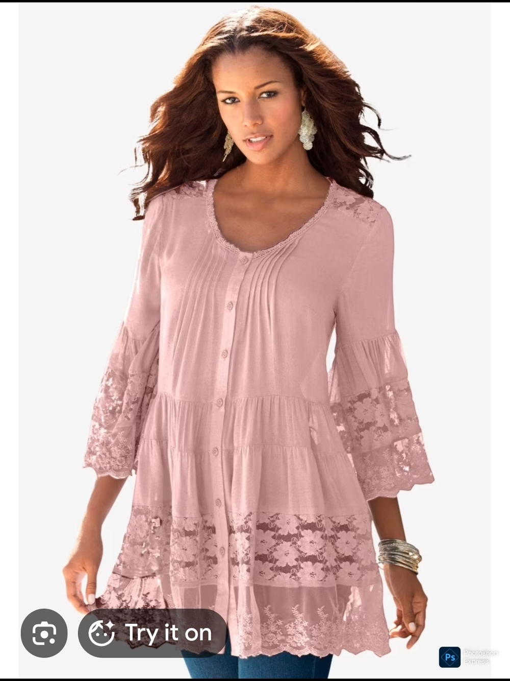 2 Set Torrid Women’s Plus Size 12W Illusion Babydoll Lace-Trim Tunic Top New
